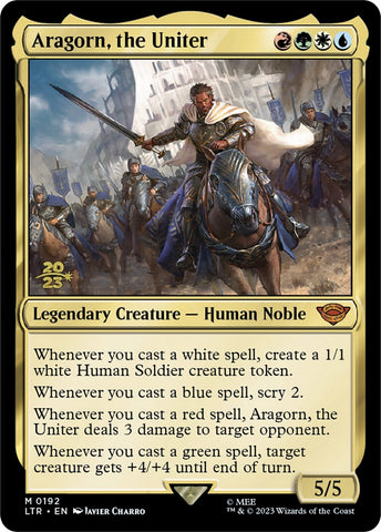 Aragorn, the Uniter [The Lord of the Rings: Tales of Middle-Earth Prerelease Promos] (Español)